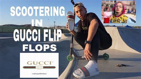 gucci flip flops music video little boy